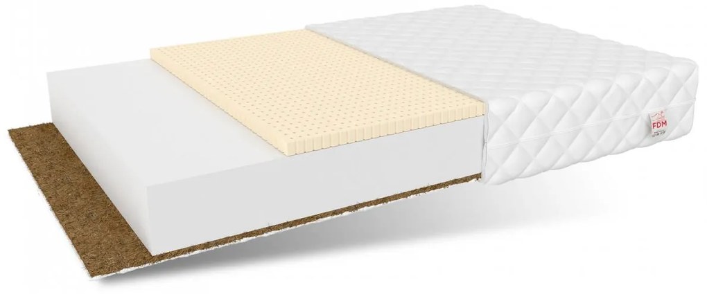 Detský matrac PIENI 160x80x10 cm - kokos / latex