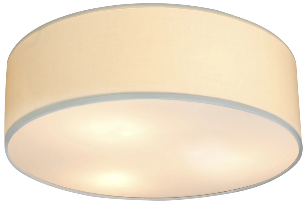 CLX Stropné prisadené osvetlenie CORIGLIANO-ROSSANO, 3xE27, 40W, 50cm, okrúhle, krémové