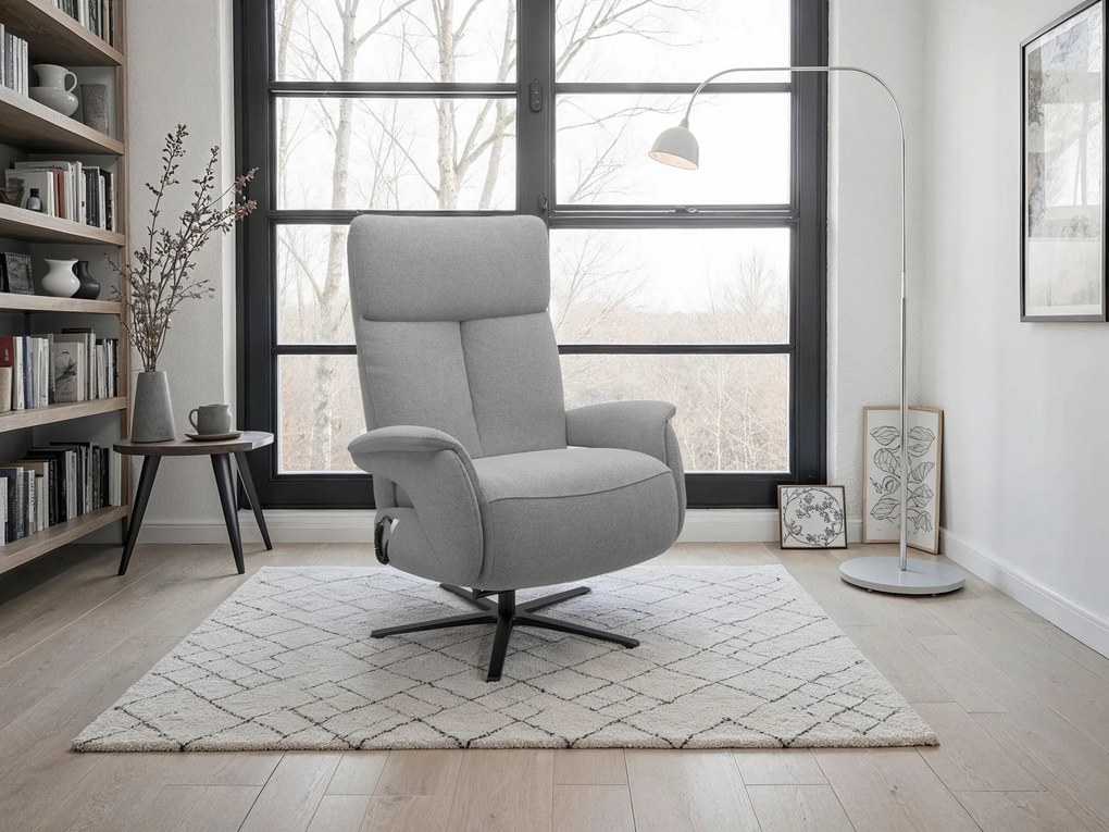 XXXLutz RELAXAČNÉ KRESLO, textil, sivá Sit & More - Online Only obývacie izby - 000144028693