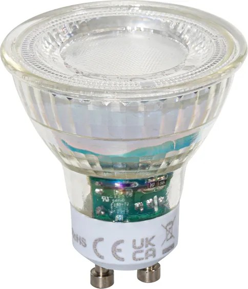 Sada 5 stmievateľných čírych LED žiaroviek GU10 50mm 2,5W 450 lm 3000K