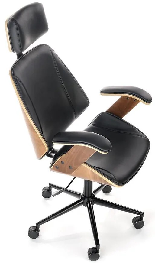 Kancelárske kreslo Ignazio orech/čierna