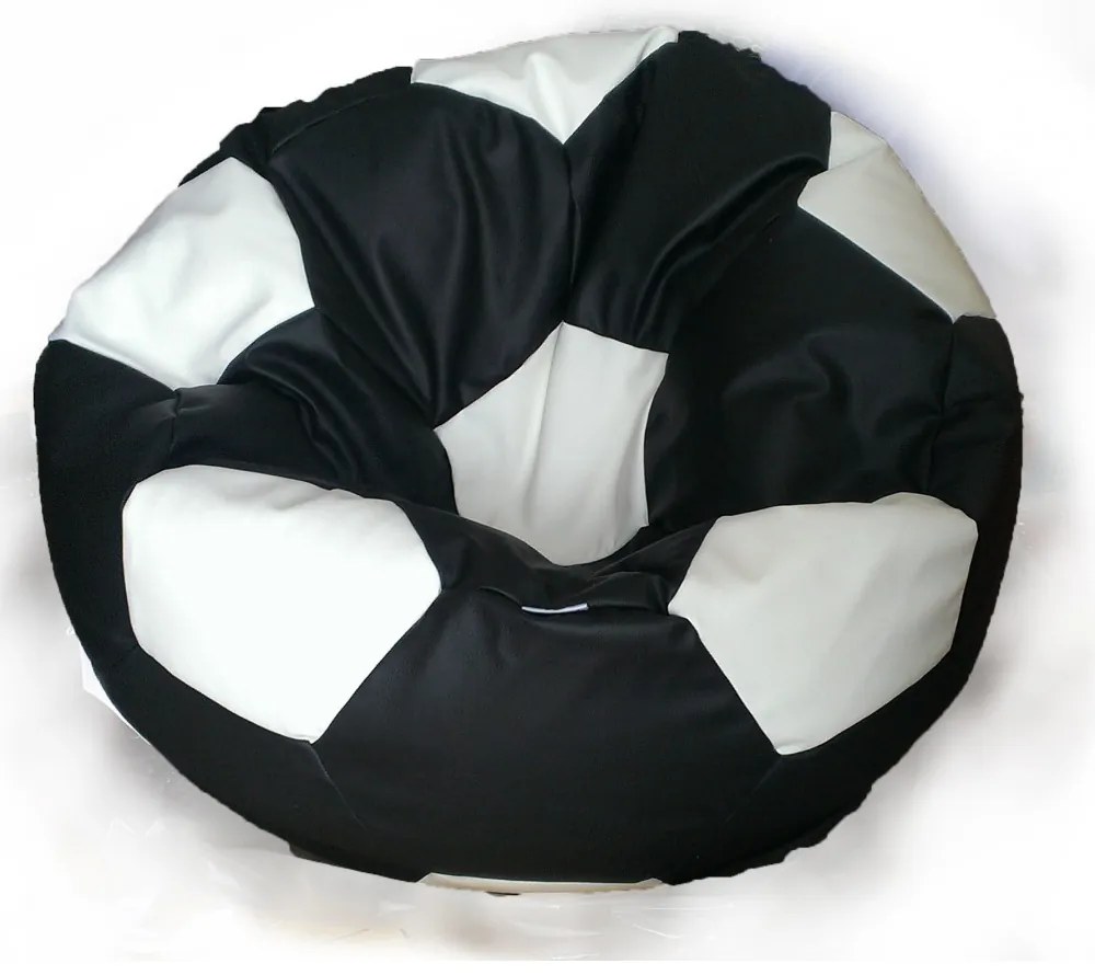 Sedací vak čierno biela futbalová lopta