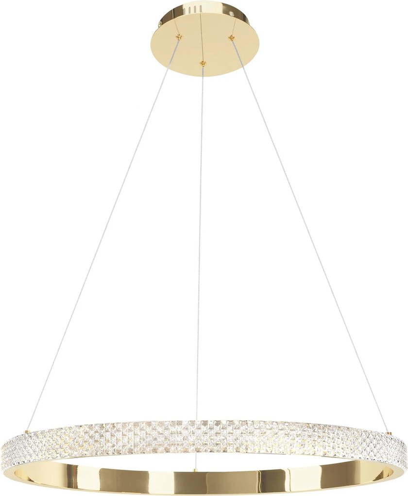 Toolight Toolight, LED stropné svietidlo 23W APP1510-CP, zlatá lesklá, OSW-05471