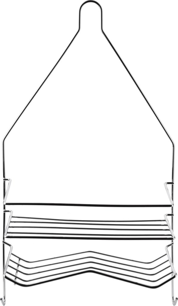 Kúpeľňová polička CARL SILVER 25x45,5 cm strieborná