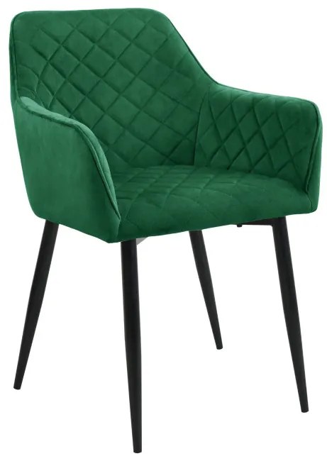 Set dvoch jedálenských stoličiek SJ.082 fľaškovo zelené