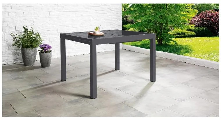 Livarno home Hliníkový záhradný stôl Houston, sivý  (100385963)