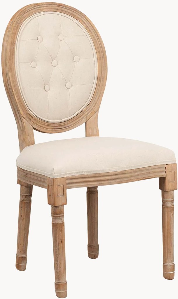 Ľanová stolička z mangového dreva Lucero