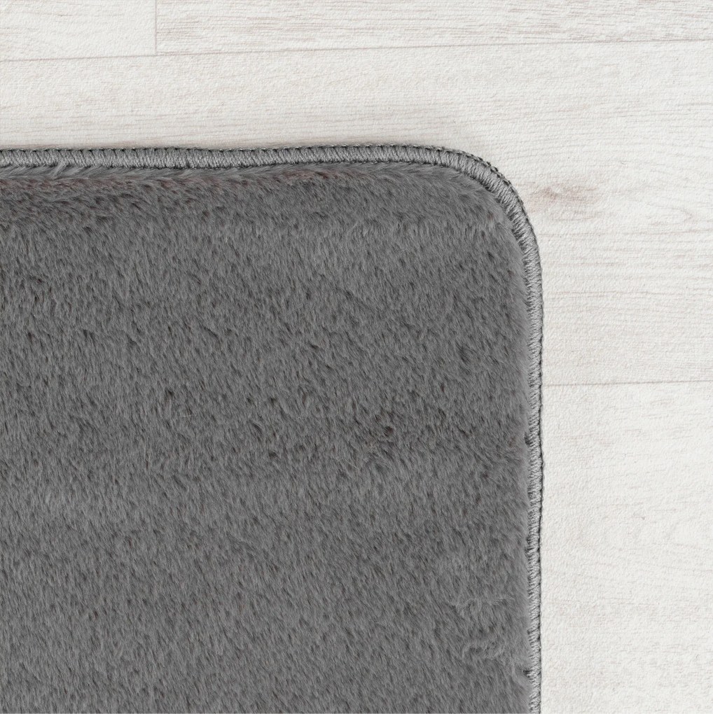 Ayyildiz, Koberec behúň Joy 1400 grey, 80x250, šedá, chodba / predsieň