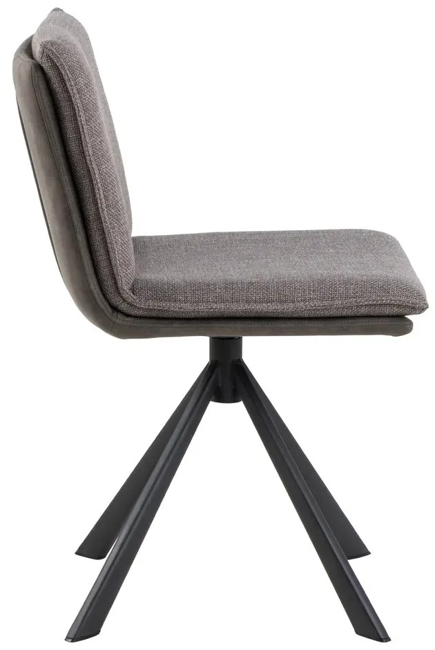 Otočná jídelní židle Flynn šedohnědá