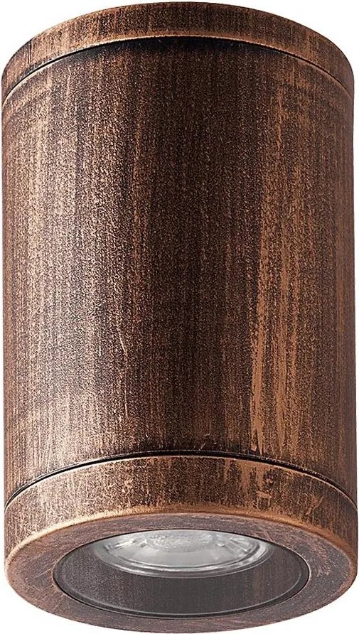 Luxera 48326 - Vonkajšie stropné svietidlo MOPTI 1xGU10/7W/230V IP54 bronzová