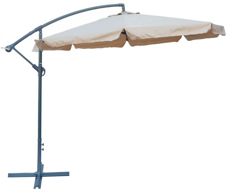 Rojaplast Slnečník EXCLUSIVE boční, béžový