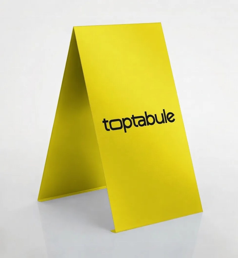 Toptabule.sk  Reklamný stojan Áčko - dizajnový kovový pútač MONO  čierna