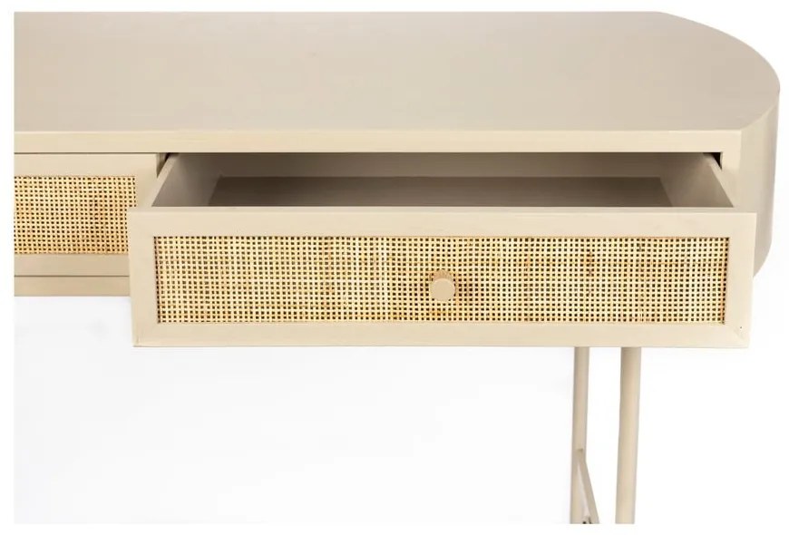 Béžový konzolový stolík 40x120 cm Amaya – White Label