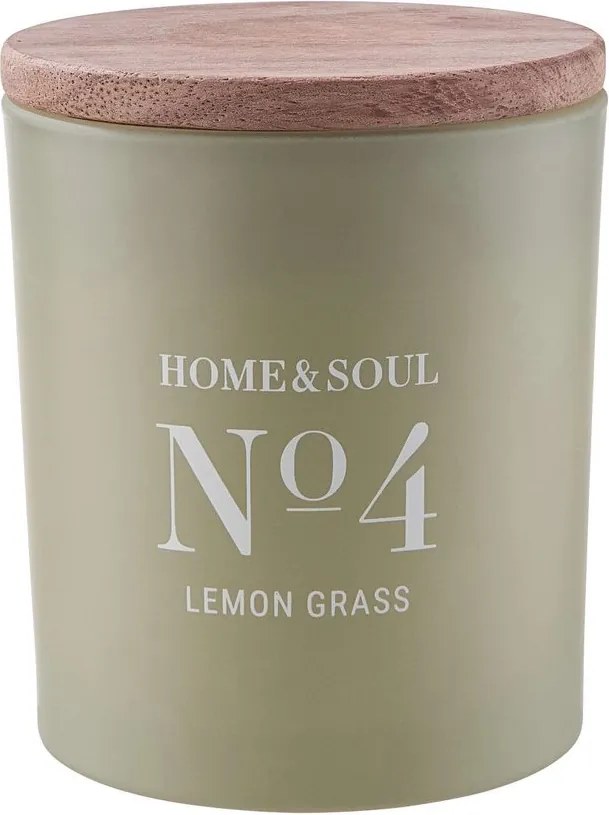 HOME & SOUL Vonná sviečka so sójovým voskom No. 4 Lemon Grass