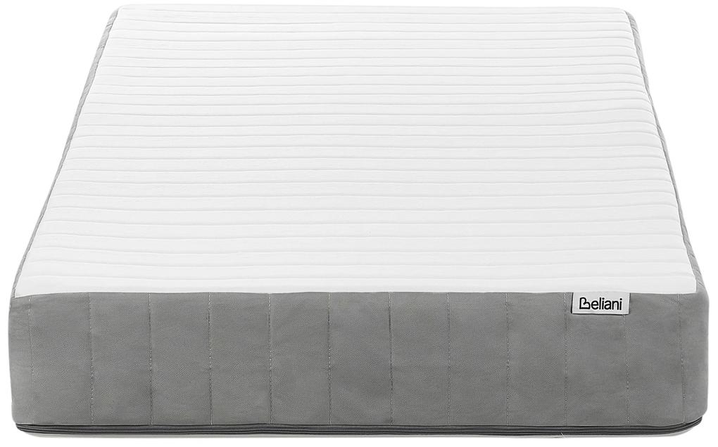 Pružinový matrac so snímateľným poťahom 90 x 200 cm stredne tvrdý FLUFFY Beliani