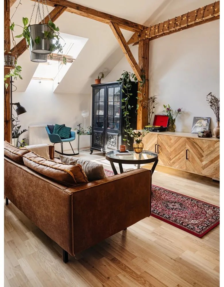 Červený behúň Nouristan Skazar Isfahan, 80 x 250 cm