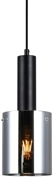 ITALUX PND-5581-1-BK+SG - Luster na lanku SARDO 1xE27/40W/230V čierna