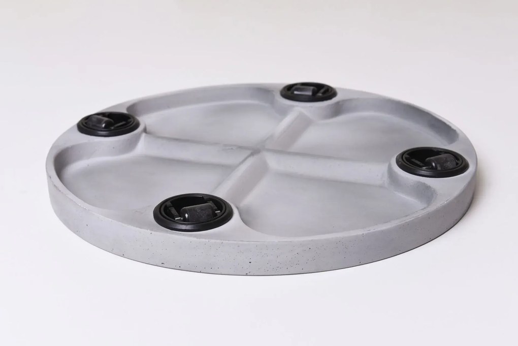 Podložka MOVO, umelý kameň, ø 36 cm, sivá