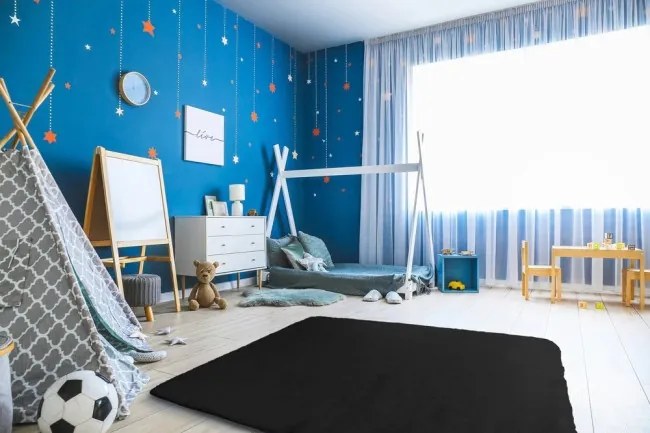 Protišmykový koberec RABBIT čierny