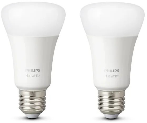SADA 2x LED Stmievateľná žiarovka Philips Hue WHITE E27/9W/230V 2700K
