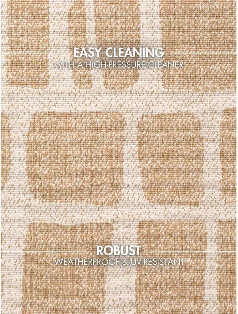 Krémovobiely/v prírodnej farbe vnútorný a vonkajší koberec 120x170 cm Haringey Ruskin – Ted Baker