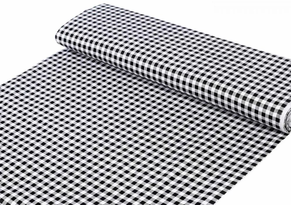 Biante Detské bavlnené posteľné obliečky do postieľky Sandra SA-060 Čierno-biele kocky Do postieľky 90x130 a 40x60 cm