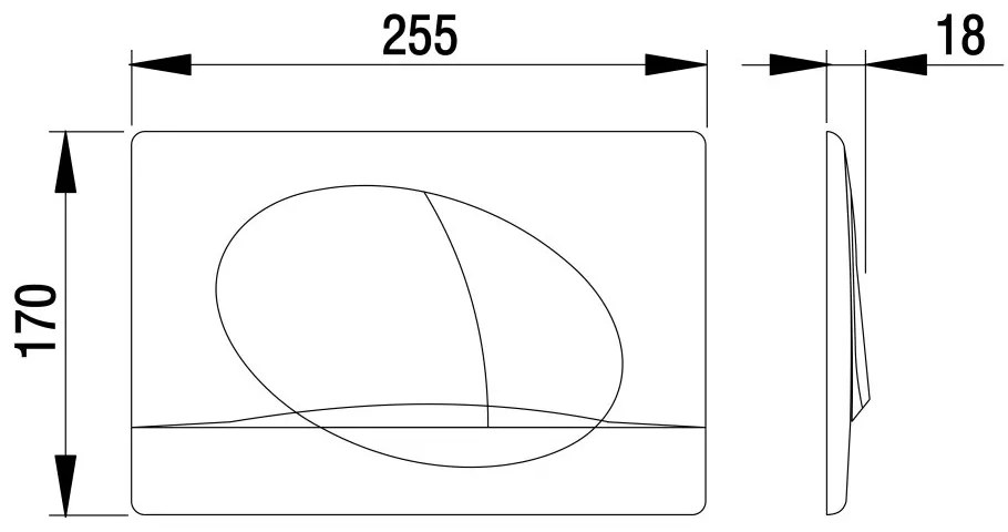 Mereo Mereo, Nova ovladacie tlačítko, biela, 255x177x18 mm, MER-MM10