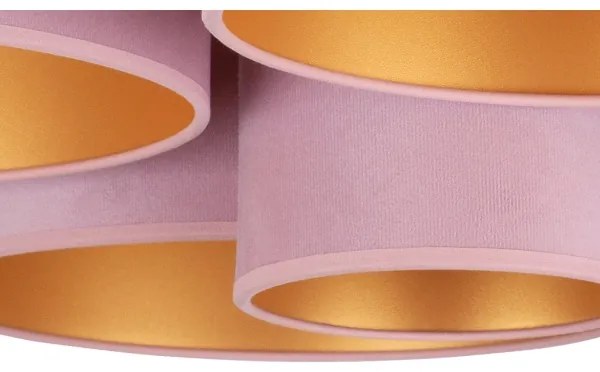 Duolla - Stropné svietidlo ROLLER PENTO 5xE27/60W/230V ružová