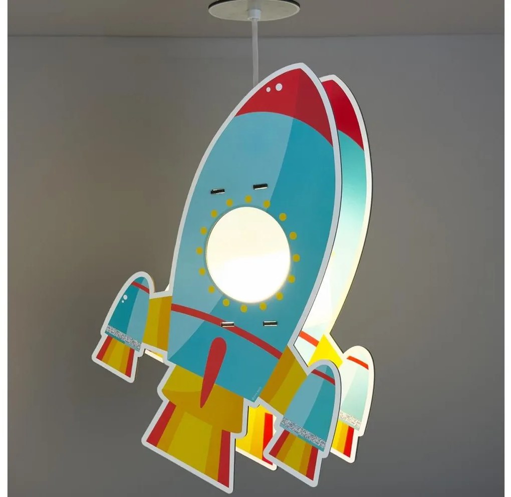 Dalber 63357 - Detský luster ROCKET 1xE27/15W/230V
