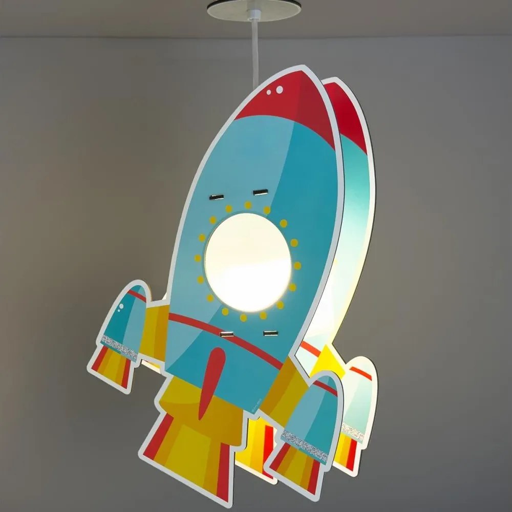 Dalber 63357 - Detský luster ROCKET 1xE27/15W/230V