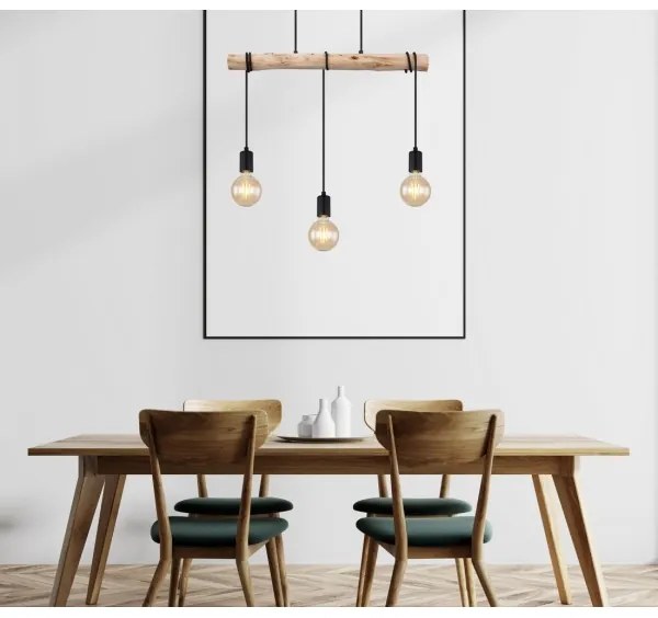 Globo 15539-3H - Luster na lanku GREGOR 3xE27/60W/230V