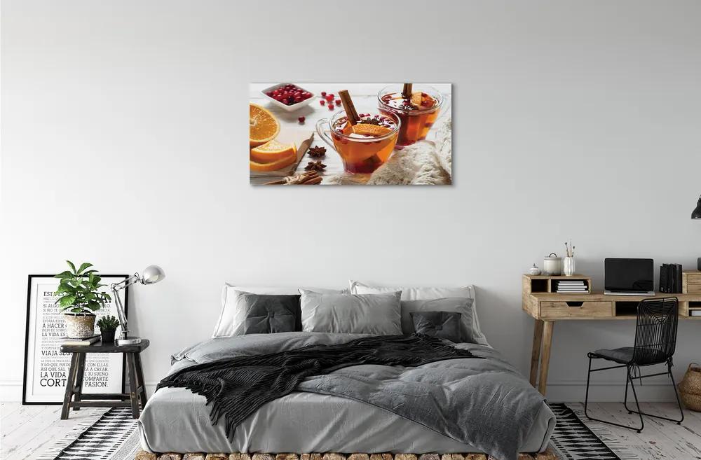 Obraz canvas Winter tea cup 100x50 cm