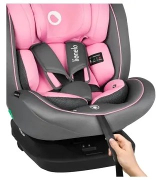 Lionelo - Autosedačka BASTIAAN i-Size 40-150 cm sivá/ružová
