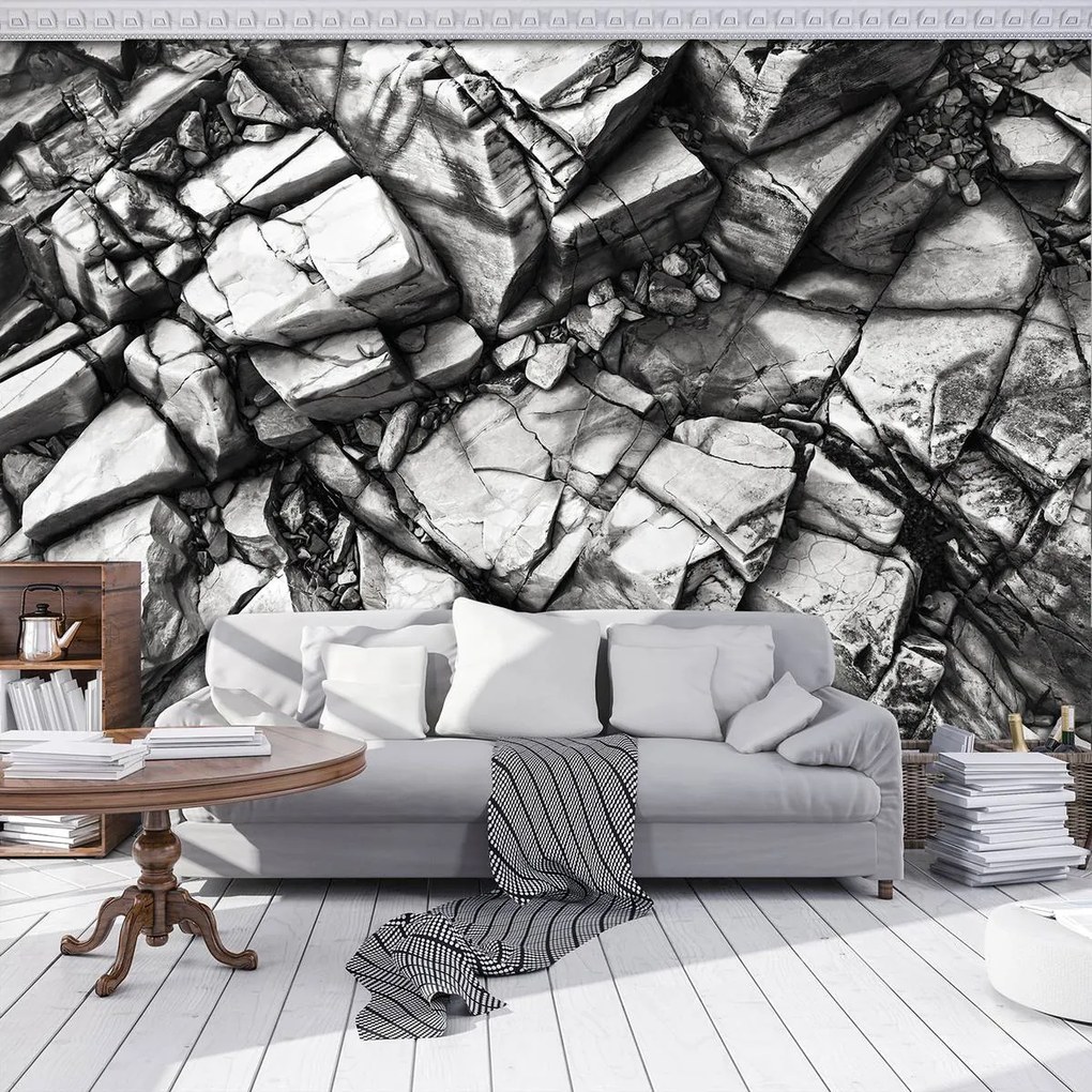 Fototapeta - Strieborné skaly (152,5x104 cm)