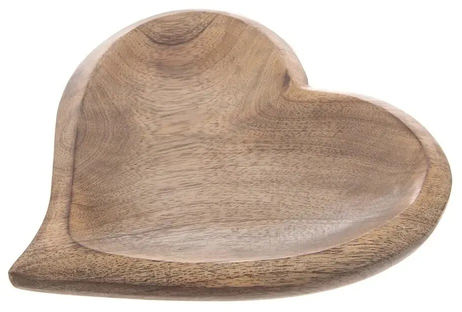 Orion Drevená tácka Mango Srdce 20 x 20 cm, S