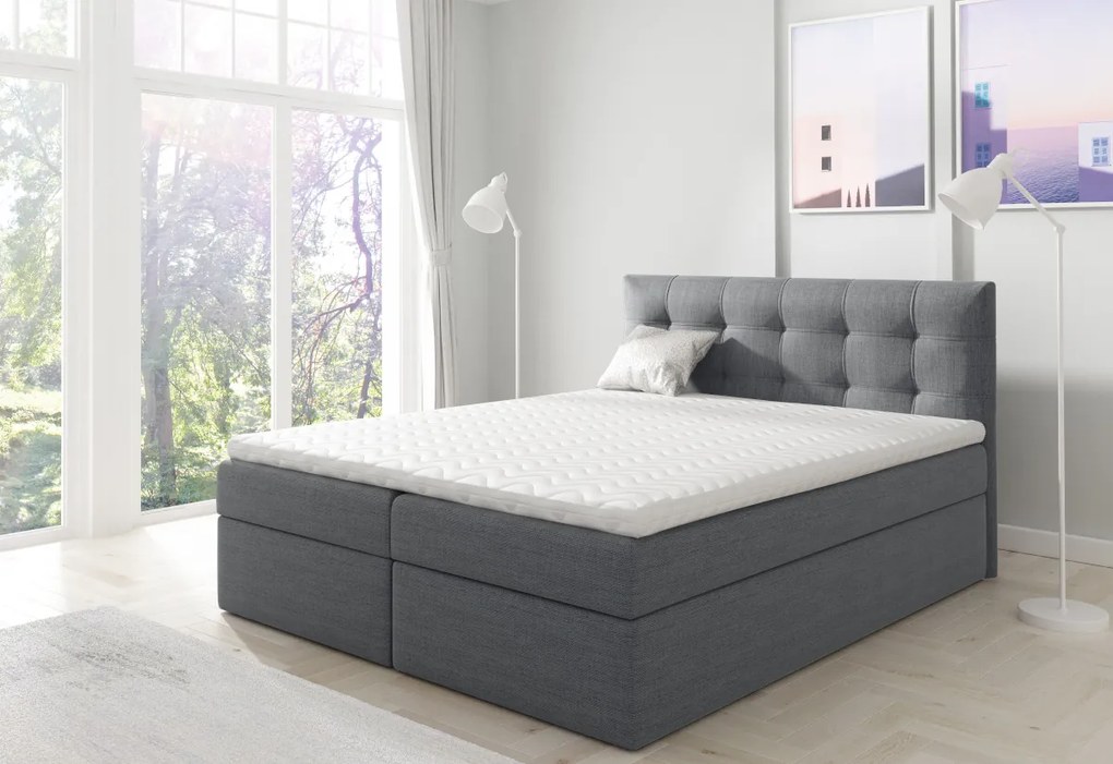 Čalúnená posteľ boxspring NUMBER 1, 180x200, inari 81
