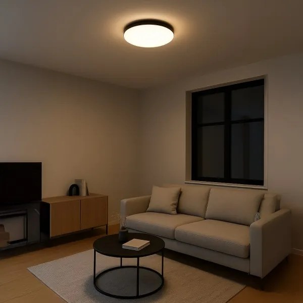 LED stropné svietidlo MAYA LED/36W/230V, priemer 50 cm, čierne