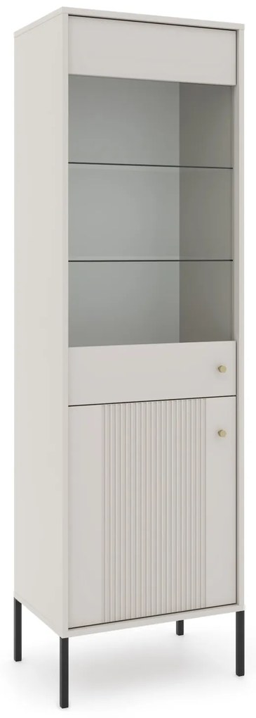 Vitrína Iseo 54 cm kašmír/čierna
