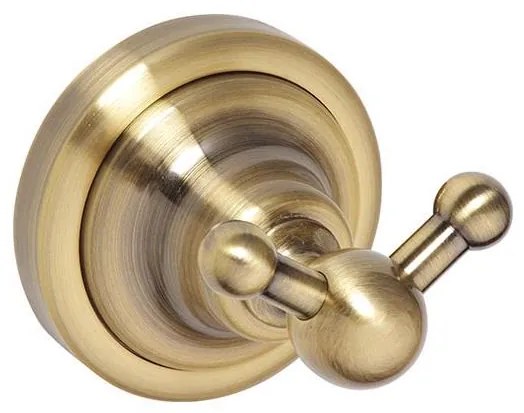 Dvojitý háčik 6,5x6,5 cm bronzový