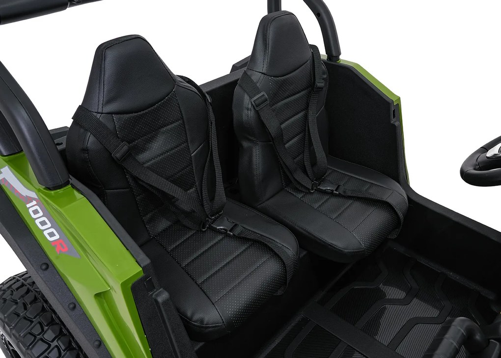 Ramiz Elektrická bugina Gravity pre deti zelená + pohon 4x4 + diaľkové ovládanie