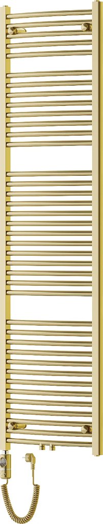 Mexen Ares, elektrické vykurovacie teleso 1800x500 mm + vykurovacia tyč 900 W, zlatá lesklá, W102-1800-500-2900-50