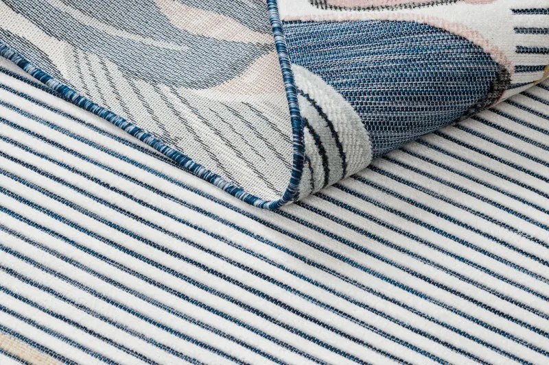 Kusový koberec Botanic 65240 Flamingo navy – na von aj na doma, 117x170, modrá, chodba / predsieň, Dywany Łuszczów