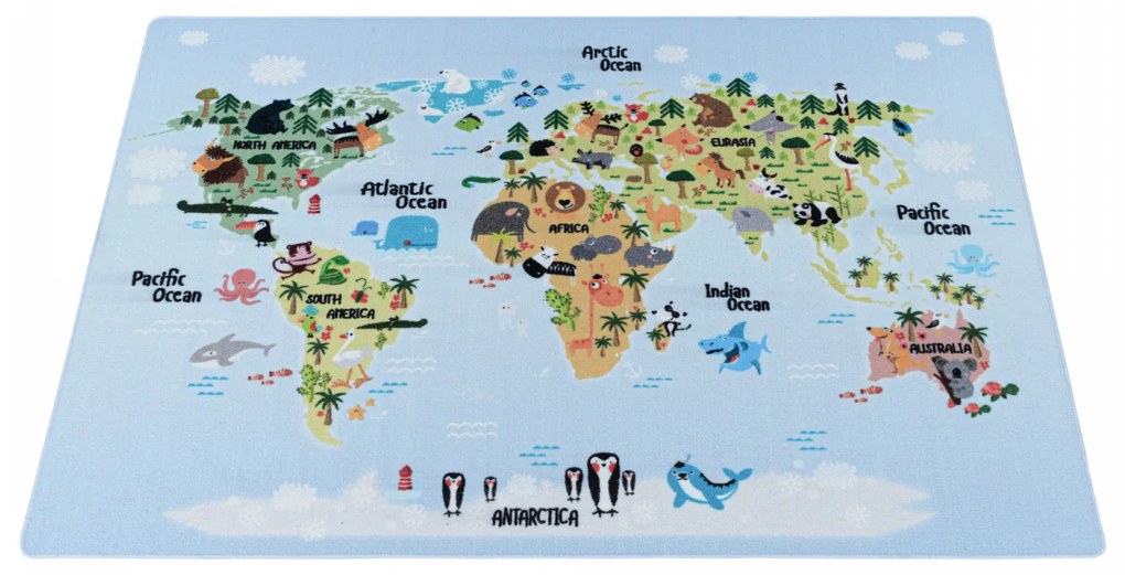 Ayyildiz, Kusový koberec Play 2917 blue, 120x170, modrá, detská izba