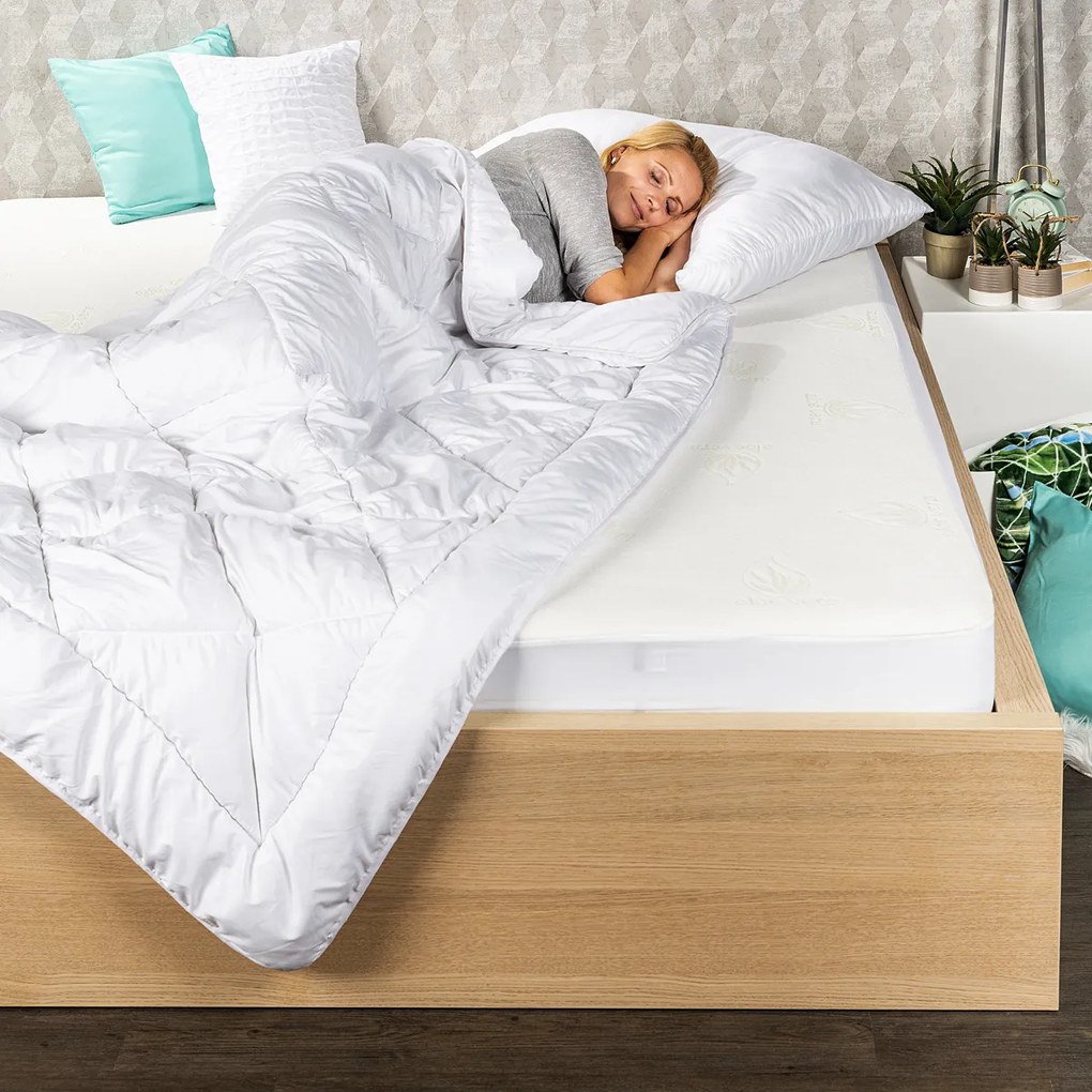 4home Set prikrývky a vankúša Aloe Vera, 140 x 220 cm, 70 x 90 cm, 140 x 220 cm, 70 x 90 cm