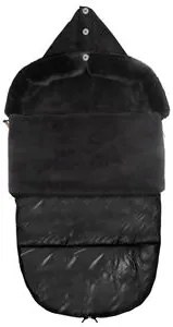 Spací vak s kožušinou na sánky SPRINGOS SB0044 - čierny