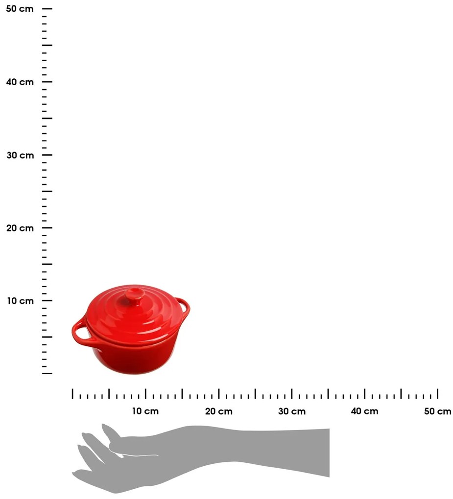 Keramický hrniec Mini Red, (fi) 13 cm