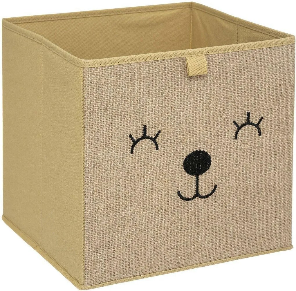 Detský úložný box Zvierací hnedý
