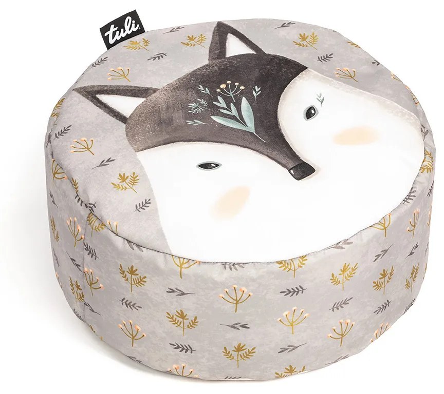 Tuli Sedací vak Puf Nesnímateľný poťah - Polyester Vzor Wolfy