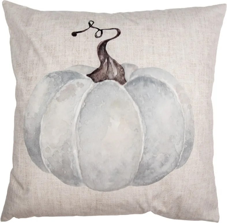 Béžový vankúš s tekvicou Country Style Pumpkin- 45*45*4 cm