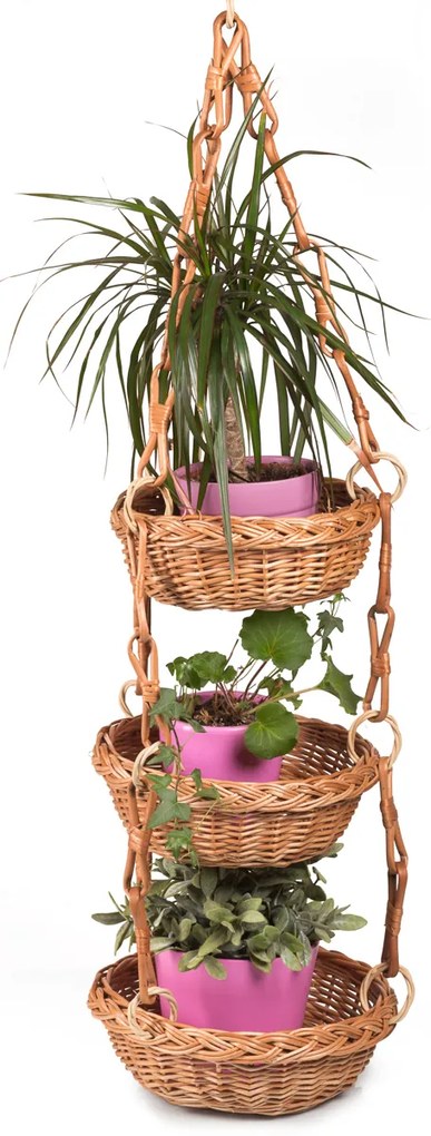 Kôš na kvety prútený Kukka II.priemer 26 x v. 85(cm)